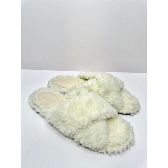 SCHUTZ Sandals Size 5.5‎ Dynora Ladies Faux Shearling Slip On Casual Slippers - Picture 5 of 11